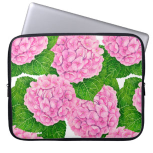 Housse Pour Ordinateur Portable Motif Hydrangea