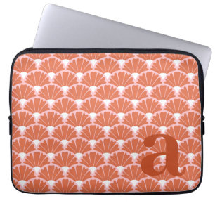 Housse Pour Ordinateur Portable Motif Initial Lettre Monogramme Rouge Vintage