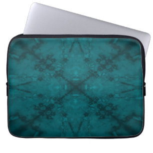 Housse Pour Ordinateur Portable Motif kaléidoscope étoile verte