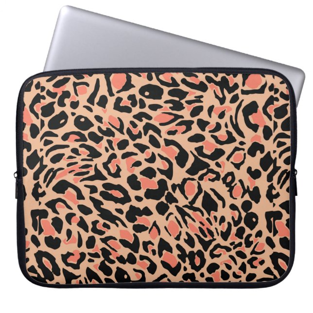 Housse Pour Ordinateur Portable Motif léopard (Devant)