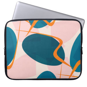 Housse Pour Ordinateur Portable Motif lumineux sans couture de formes abstraites e