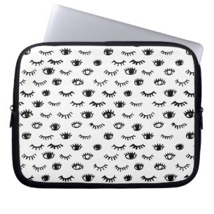 Housse Pour Ordinateur Portable Motif mignon de cil de griffonnage