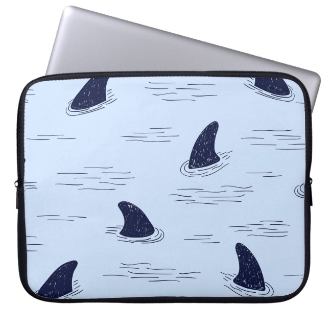 Housse Pour Ordinateur Portable Motif Océan fin requin (Devant)