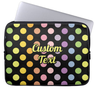 Housse Pour Ordinateur Portable Motif Pois Rainbow