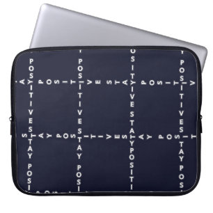 Housse Pour Ordinateur Portable Motif "Positif" branché, contrôle de grille.