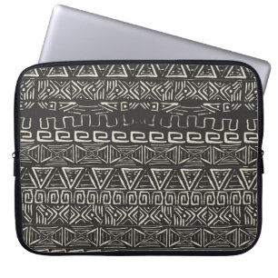 Housse Pour Ordinateur Portable motif rétro vintage. Arrière - plan aztèque. 