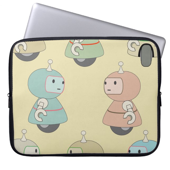 Housse Pour Ordinateur Portable Motif robot mignon (Devant)