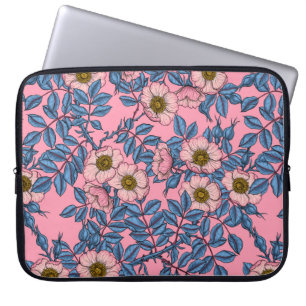 Housse Pour Ordinateur Portable Motif rose de chien