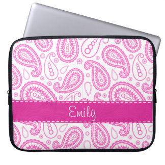 Housse Pour Ordinateur Portable Motif rose de Paisley
