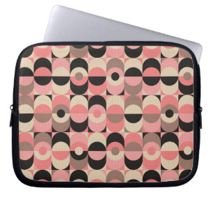 Housse Pour Ordinateur Portable Motif rose moderne de la moitié du siècle