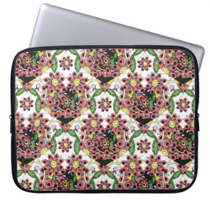 Housse Pour Ordinateur Portable Motif sans couture avec des coeurs colorés