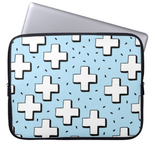 Housse Pour Ordinateur Portable motif sans couture dessiné à la main avec panneaux