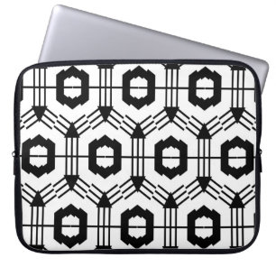 Housse Pour Ordinateur Portable Motif sans soudure. arrière - plan géométrique vin