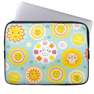 Housse Pour Ordinateur Portable Motif soleil mignon