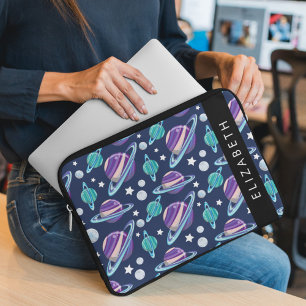 Housse Pour Ordinateur Portable Motif spatial, Planètes, Étoiles, Galaxie, Votre n