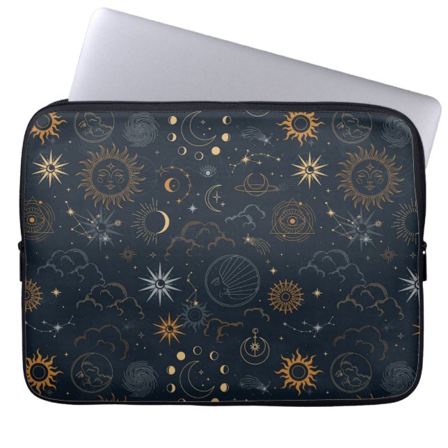 Housse Pour Ordinateur Portable Motif Stars & Planètes (Devant)