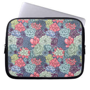 Housse Pour Ordinateur Portable Motif succulent coloré