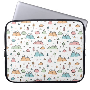 Housse Pour Ordinateur Portable Motif tiré par la main mignon de scène de montag