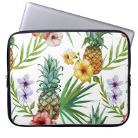 Motif tropical d'ananas d'aquarelle de thème