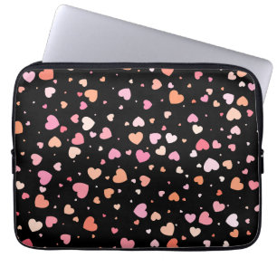 Housse Pour Ordinateur Portable Motif Valentine`s 2023 Arrière - plan avec coeur