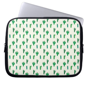 Housse Pour Ordinateur Portable Motif vert clair de cactus