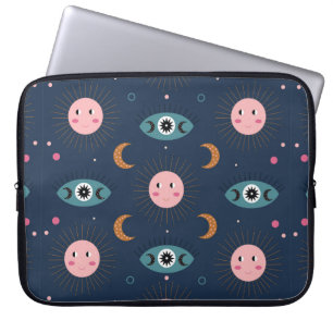 Housse Pour Ordinateur Portable motif vintage bébé boho sans soudure. Hippie chic