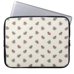 Housse Pour Ordinateur Portable Motif vintage Girly de papier peint de roses assez