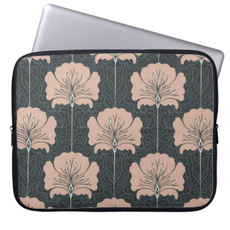 Housse Pour Ordinateur Portable Motif vintage sans couture avec fleurs roses. Art