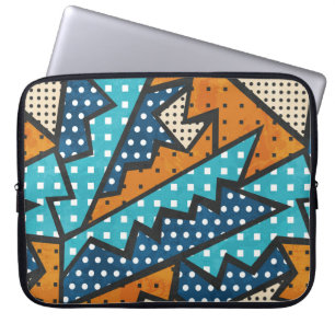 Housse Pour Ordinateur Portable motif vintage sans soudure avec effet de grunge