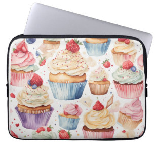 Housse Pour Ordinateur Portable Motifs numériques Cream et Cupcake