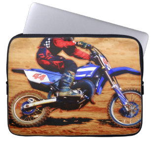 Housse Pour Ordinateur Portable Motocross Dirt-Bike Champion Racer
