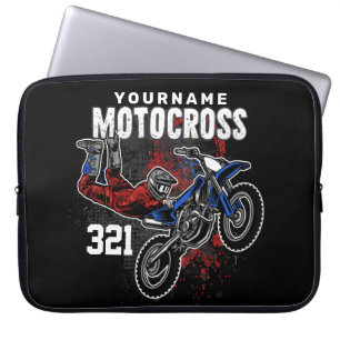 Housse Pour Ordinateur Portable Motocross Motocross Racing FMX Tricks personnalisé