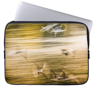 Housse Pour Ordinateur Portable Mouettes volantes - abstrait