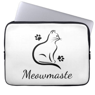 Housse Pour Ordinateur Portable Mowmaste Cat Yoga Neoprène Portable Sleeve 13 pouc