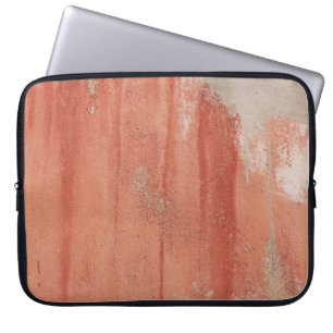 HOUSSE POUR ORDINATEUR PORTABLE MUR PEINT ROUGE ET BLANC