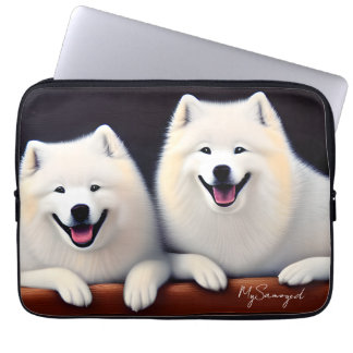 Housse Pour Ordinateur Portable MySamoyed Idea Cadeau Personnalisé Cute Samoyed