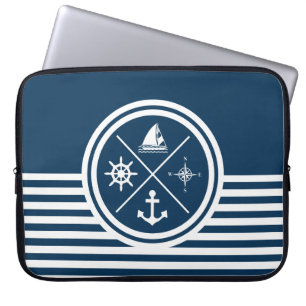 Housse Pour Ordinateur Portable Nautical themed design