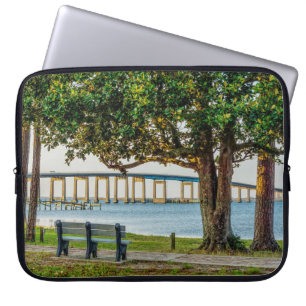 Housse Pour Ordinateur Portable Navarre Park Bench and Bridge
