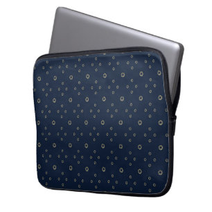 Housse Pour Ordinateur Portable Navy   Golden Zinnia Sun