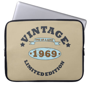 Housse Pour Ordinateur Portable Né en 1969 cadeau d'anniversaire vintage