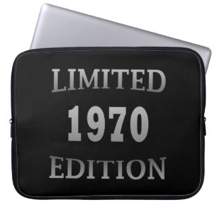 Housse Pour Ordinateur Portable né en 1970 édition limitée cadeau d'anniversaire