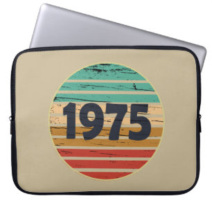 Housse Pour Ordinateur Portable Né en 1975 cadeau vintage 50e anniversaire