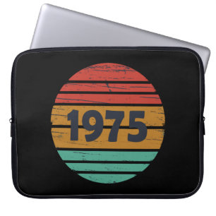 Housse Pour Ordinateur Portable Né en 1975 cadeau vintage 50e anniversaire