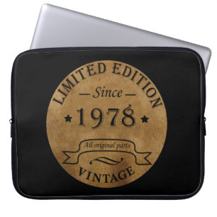 Housse Pour Ordinateur Portable Né en 1978 anniversaire vintage