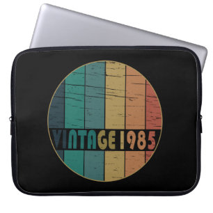 Housse Pour Ordinateur Portable né en 1985 vintage cadeau de 40e anniversaire