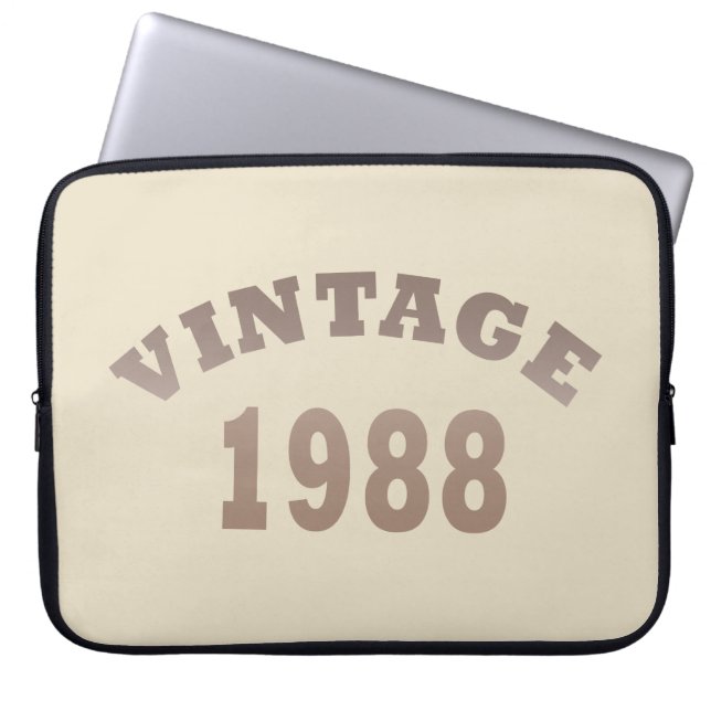 Housse Pour Ordinateur Portable né en 1988 cadeau d'anniversaire vintage (Devant)
