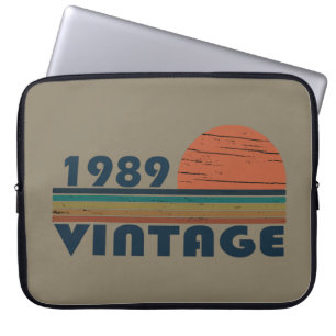 Housse Pour Ordinateur Portable né en 1989 anniversaire vintage