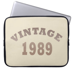 Housse Pour Ordinateur Portable né en 1989 cadeau d'anniversaire vintage