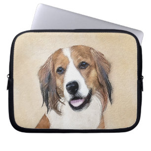 Housse Pour Ordinateur Portable Nederlandse Kooikerhondje Peinture - Chien Art