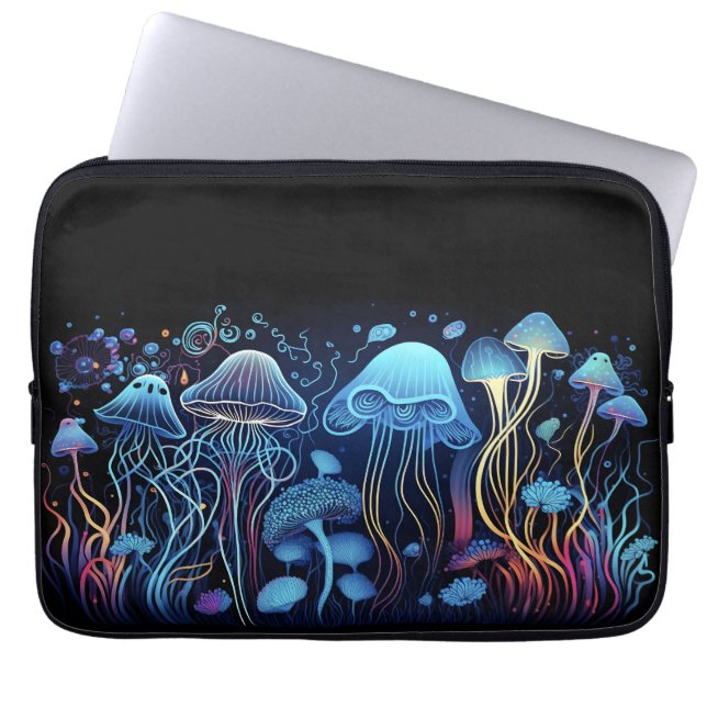 Housse Pour Ordinateur Portable Neon Jellyfish (Devant)